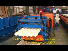 Семи черепица округлой формы делая машину с системой управления ПЛК video