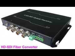 Конвертер волокна 4CH HD-SDI/3G-SDI с 1 портом SC/FC/ST/LC video