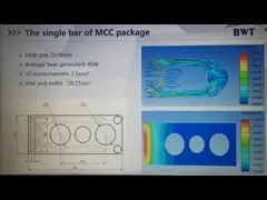 Thermal characteristics analysis of high power 808nm bar facial array—Section B