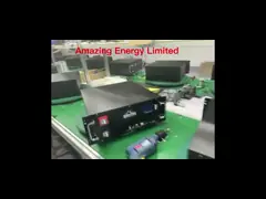 Батарея лития 48V цикла 5KWH Stakable глубокая 100Ah, который нужно быть шкафом батареи video