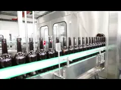 Автоматическое встречное давление 21000BPH Carbonated Capper заполнителя Rinser стеклянной бутылки напитка video