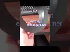 S41  40MM Plate Heat Exchanger DN150 HNBR NBR Liner high tem resistant