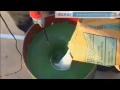 брызги синтетического суда Spu 30kg/drum акрилового поверхностные покрасили video