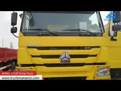 371HP SINOTRUCK HOWO Heavy Duty Dump Truck U Shape Cargo Box
