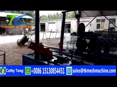 Машина двойной спиральной загородки звена цепи машины 4M загородки ячеистой сети сплетя video