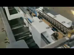 Dobrador automático Gluer 300m/Min AS-800 do fechamento inferior de quatro dobras video