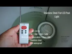 Установленный стеной свет бассейна цвета нержавеющей стали 18W изменяя video