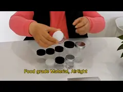 Ясные пустые косметические опарникы с крышками 4 Oz в опарниках оптовой завинчивой пробки пластиковых video