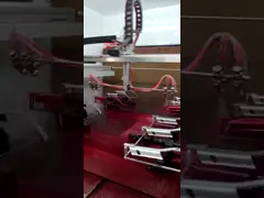 CNC управлением PLC распыляет мотор сервопривода 750W инерции машины картины video