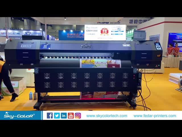 Высокоскоростные печатная машина гибкого трубопровода струйного принтера Skycolor высокой эффективности 8 главная видео
