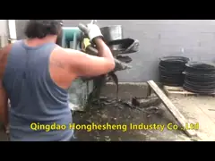 Both Sides Automatic Tyre Cutting Machine For 3 Pieces Waste Tyre Recycling Plant