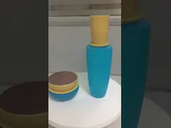 лосьон бутылки насоса 40мл 130мл изготовленный на заказ ретро стеклянный косметический разливает упаковку по бутылкам Скинкаре косметическую video