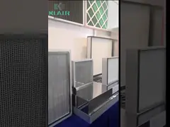 Фильтр подачи забора воздуха газовой турбины KLAIR высокий с твердой гальванизированной стальной конструкцией 24x24x12 video