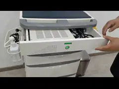 Управление мобильного компьютера вагонетки тележки компьютера ухода медицинского мобильное (АЛС-ВТ06) video