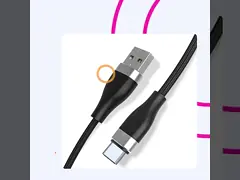 480Mbps Usb c нейлона 3A к Usb привязывают поддержку данным по красного цвета PS5 3FT video