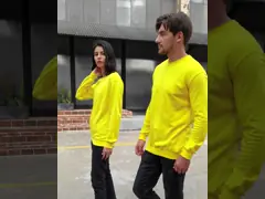 Custom Men'S 100% Cotton Hoodie Embroidered Crew Neck Sweatshirt video