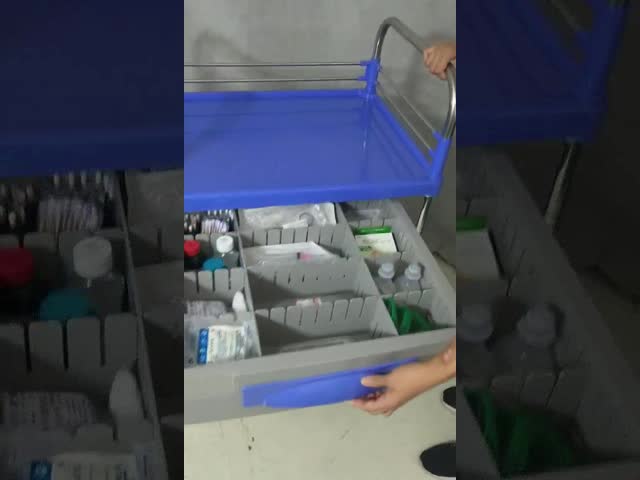 3-5 引き出し 医療用 トロッキー 鍵付け可能な設計とゴムキャスター