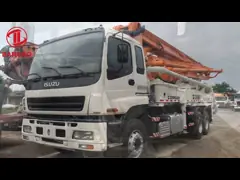 Тележка Zoomlion Isuzu ноги качания установила тележку 265kw 120m3/H 37m конкретного насоса video