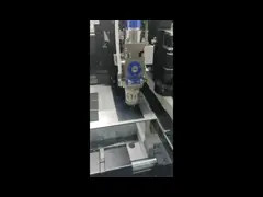 Закрытый автомат для резки лазера волокна CNC 12kw для металлического листа ограждая панель video