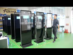 16:9 Digital Interactive Touch Screen Kiosk Signage 55Inch LAN WIFI Network