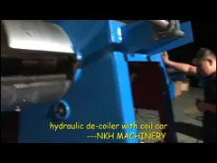 10 гидравлической тонн ширины катушки Декоилер 1250мм сплющили дизайн клина video