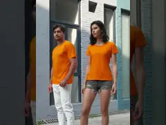 Шея изготовленного на заказ рукава футболки логотипа короткого круглая напечатала оптовую цену отдыха дизайна video