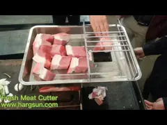 автоматическая машина Slicer мяса автомата для резки 500kg/h мяса 1.1kw замороженная video