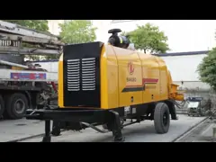 апельсин машины конкретного насоса 80M3/H 130M неподвижный гидравлический video