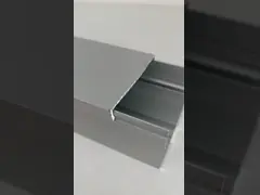 Профиль компонентов 6063-T5 50x63 точности CNC транкинга белый отделяемый соединяя video