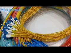 Голубой ФО латает тип ЛК УПК соединителя длины 20М 30М 50М кабеля ОМ3 1К 2К ЛСЗХ video