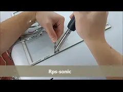 Утюг 100 ватт ультразвуковой паяя для паяя медной проволоки на стеклянном 60Khz video