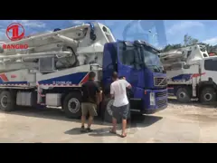 оборудование 47M Volvo конкретное использовало машину тележки конкретного насоса video