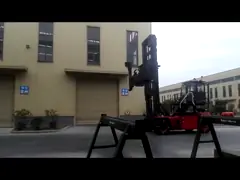 8000kgs нагружают грузоподъемник обработчика контейнера 20ft 40ft video