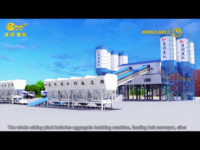 Высокий завод урожайности ХЗС75 конкретный смешивая, конкретная дозируя станция с КЭ