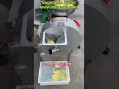 Автомат для резки 2700W 235-686r/min 800kg/h овоща двойной головы автоматический video