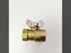 Шариковый клапан 1/2 латунный женский и женский с ручкой бабочки video