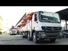 тележка насоса цемента заграждения 6x4 49m используемая двигателем дизеля video