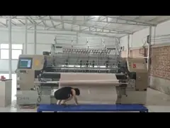 1000RPM Промышленная много игловая штурмовая ковриковая машина для ковриков и одежды video