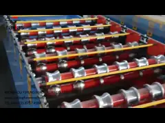 ISO застеклил кафельный крен формируя столбец проводника машины 4m/min гидравлический video