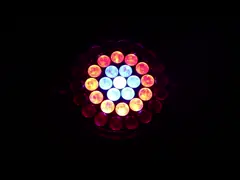 luzes principais móveis do zumbido do efeito da lavagem do feixe do diodo emissor de luz de 37pcs RGBW