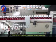 Машина машины упаковки RQ-ZH-120L автоматическая вертикальная автоматическая Cartoning video