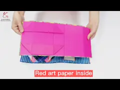 Творческое модное CMYK 4C печатая трудные подарочные коробки картона, подарочные коробки носка video