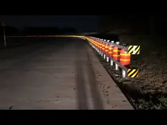 SB Certificated Yellow Highway Safety Roller Barrier Guardrail U Shape Frame