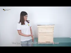 Прочные 10 кадр крапивница пчелы толстой сосны 20mm деревянная 2 слоя video