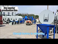 Производственная линия миномета простого гипсового цемента 3TPH-5TPH сухая video