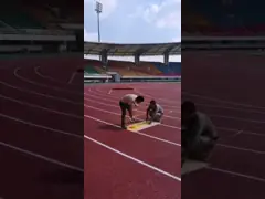 Анти- взлетно-посадочная дорожка PU шипов справляясь УЛЬТРАФИОЛЕТОВОЕ доказательство video