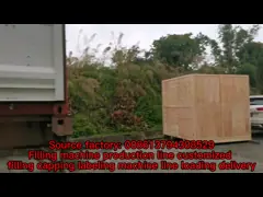 filling production line with filling, capping, labeling machine