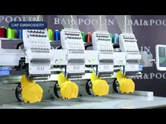 Машина вышивки крышки 4 машины вышивки иглы USB Multi главная video