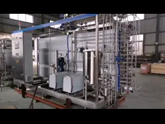 Ультра высокотемпературная машина пастеризации UHT для йогурта фруктового сока video