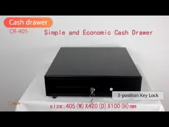 Коробка ящика наличных денег POS CR-405 металла регулируемая 500 тысяч циклы video
